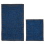 Mijölnir Juego de alfombrillas de baño de algodón azul (2 piezas)